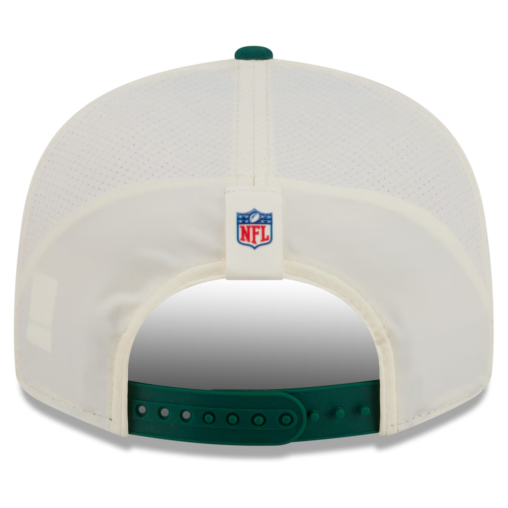 NEW YORK JETS 2026 NFL TRAINING CAMP 9FIFTY SNAPBACK HAT - CHROME WHITE/GREEN