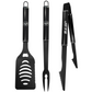 NEW YORK JETS 3 PIECE MONOCHROMATIC BBQ SET - BLACK