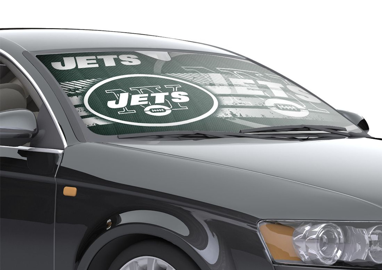 NEW YORK JETS AUTO SUN SHADE - 59"X27"