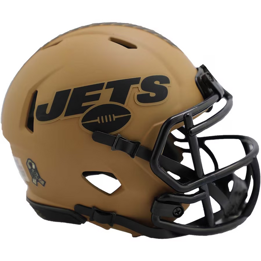 NEW YORK JETS RIDDELL 2023 SALUTE TO SERVICE MINI SPEED HELMET