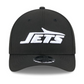 NEW YORK JETS TEAM COLLECTION 9FORTY M-CROWN SNAPBACK ADJUSTABLE HAT - BLACK