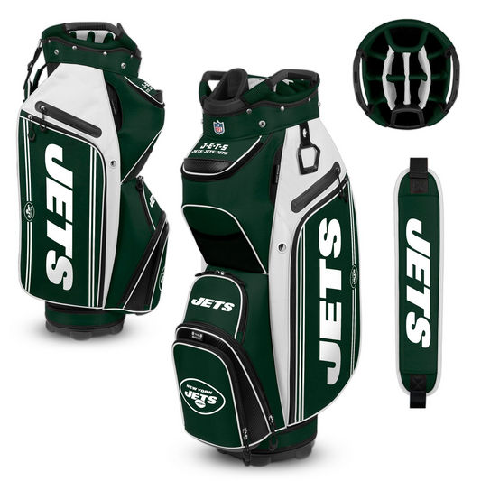 NEW YORK JETS TEAM EFFORT BUCKET III COOLER CART GOLF BAG