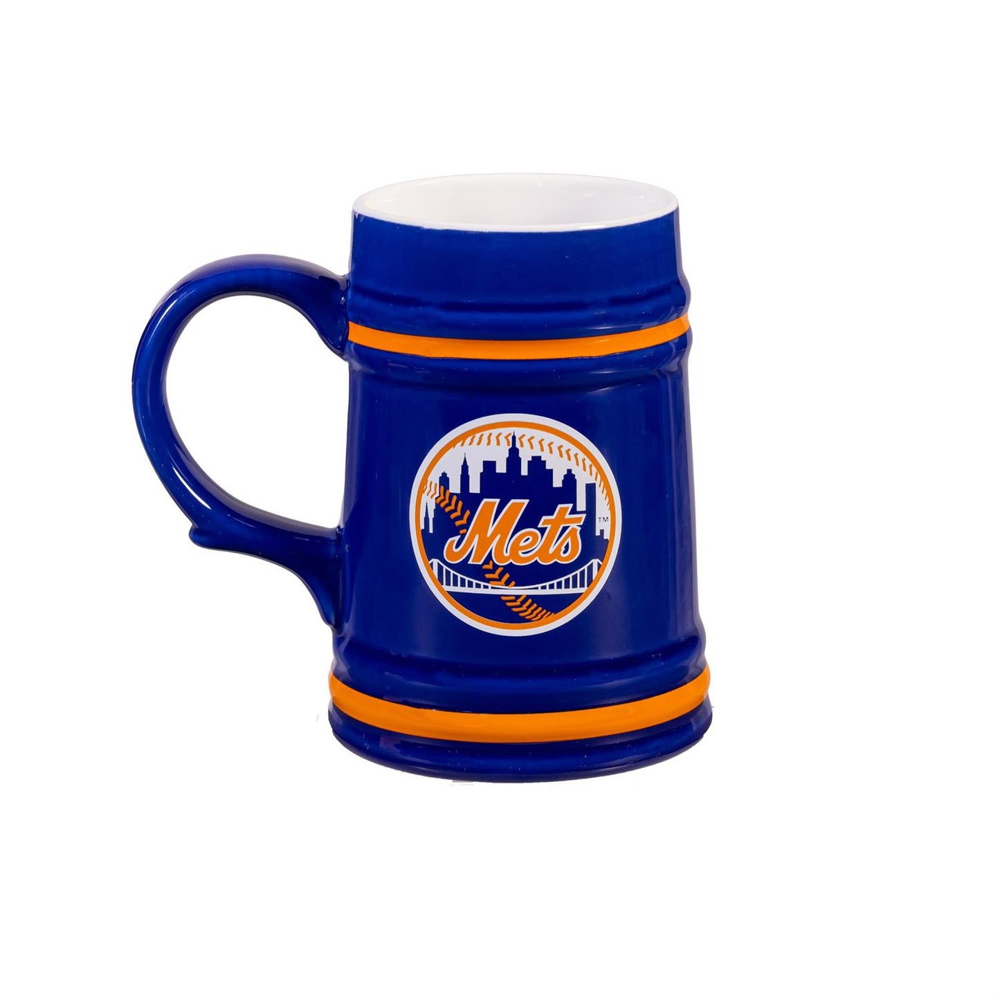 NEW YORK METS 24OZ CERAMIC STEIN CUP WITH GIFT BOX