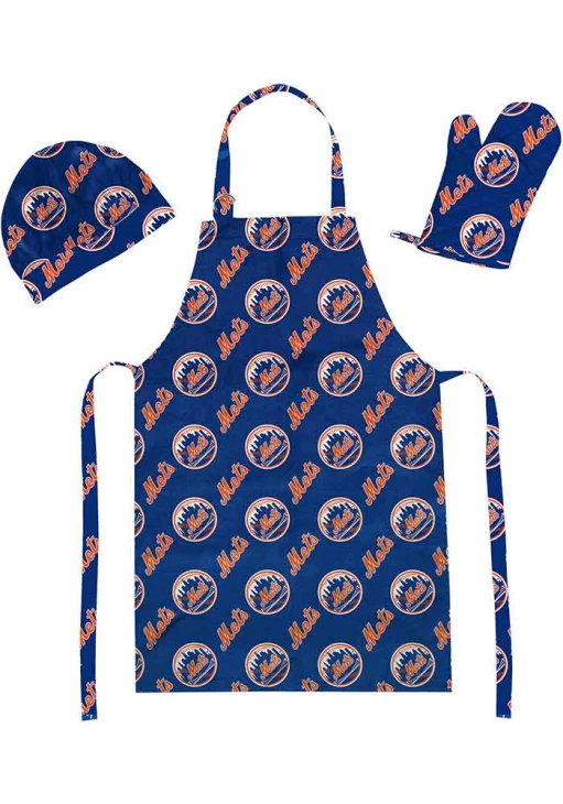 NEW YORK METS 3PC APRON MITT HAT SET