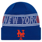 NEW YORK METS  CLUBHOUSE SPORT CUFFED KNIT - BLUE