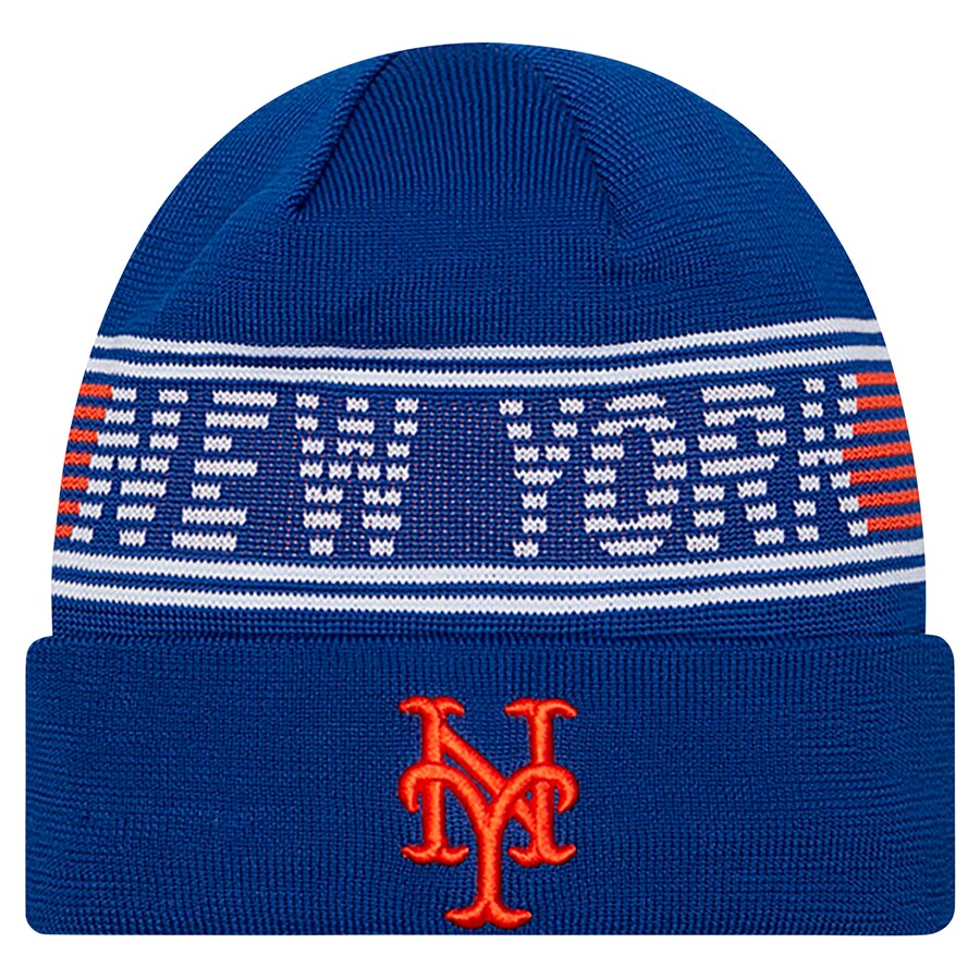 NEW YORK METS  CLUBHOUSE SPORT CUFFED KNIT - BLUE