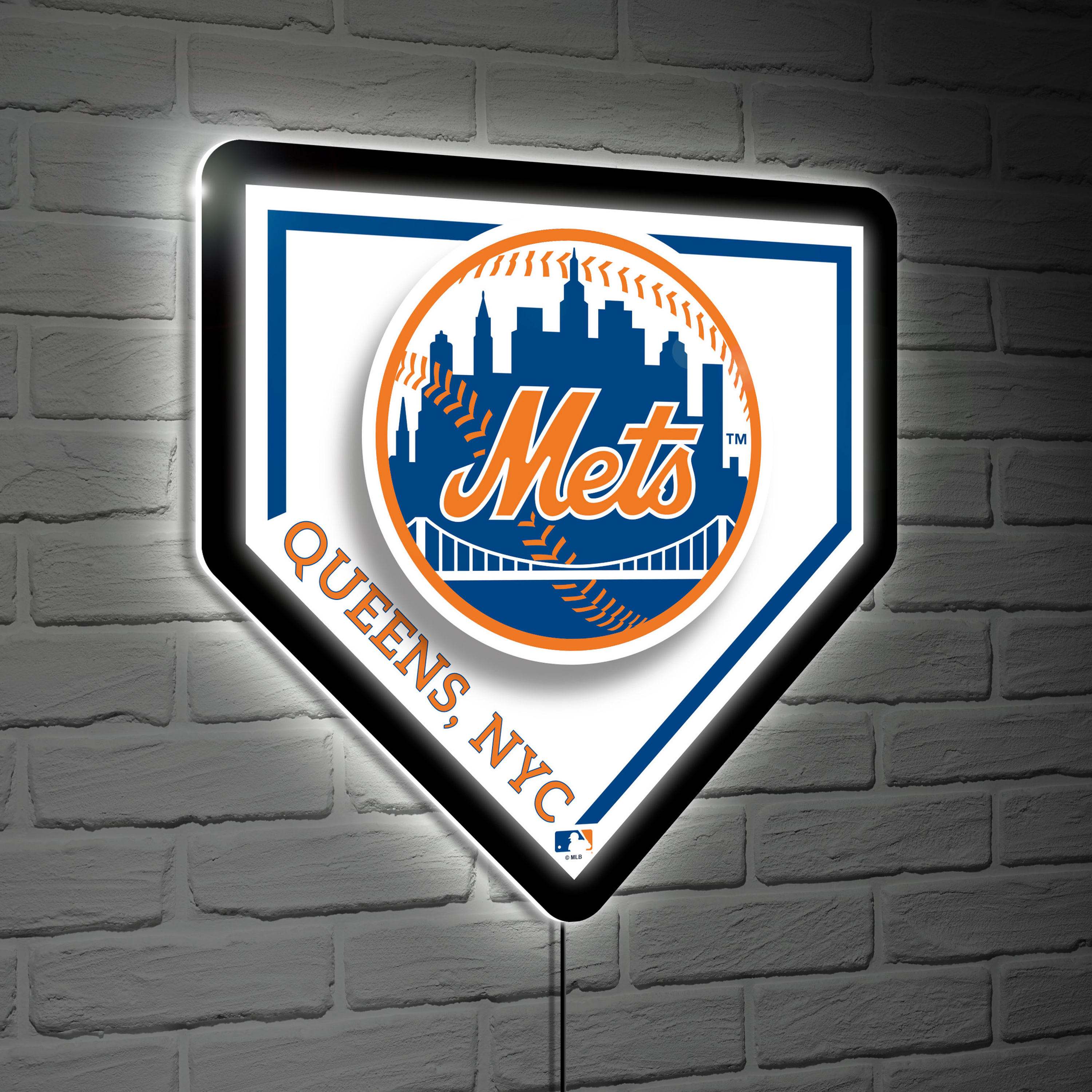 NEW YORK METS HOMEPLATE EDGELITE LED WALL DECOR – JR'S SPORTS
