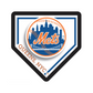 NEW YORK METS HOMEPLATE EDGELITE LED WALL DECOR