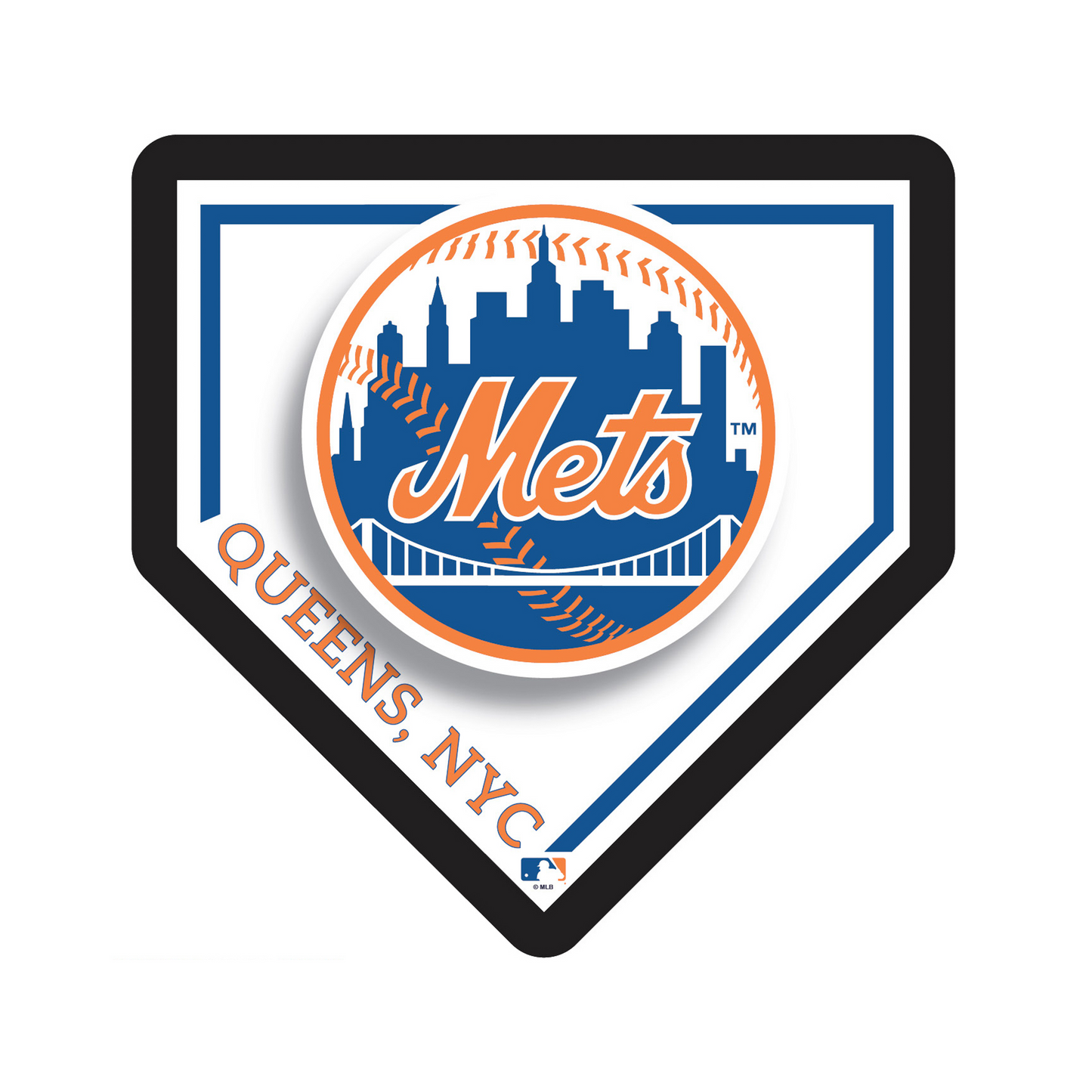 NEW YORK METS HOMEPLATE EDGELITE LED WALL DECOR