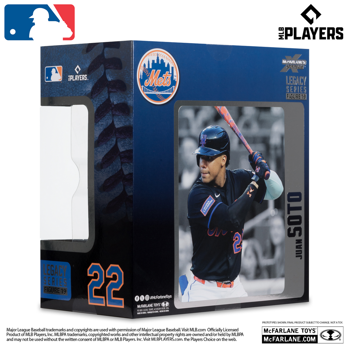NEW YORK METS JUAN SOTO MLB LEGACY 7" MCFARLANE SPORTS PICK FIGURE