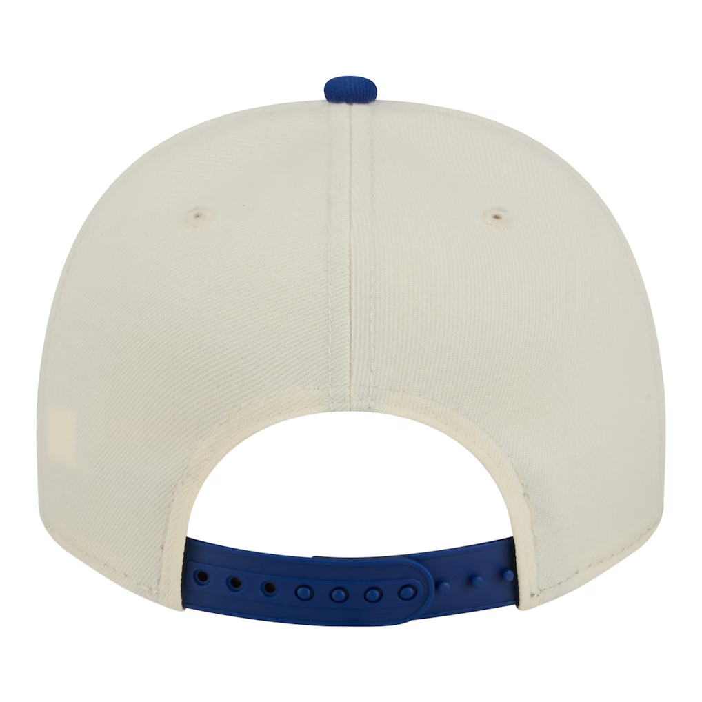 NEW YORK METS NEW ERA TRI-HIT 9FIFTY A-FRAME SNAPBACK HAT - CHROME WHITE/BLUE