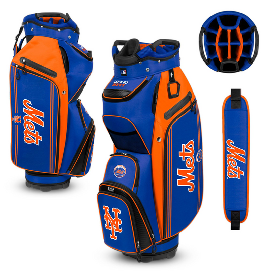 NEW YORK METS TEAM EFFORT BUCKET III COOLER CART GOLF BAG