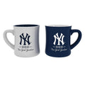 NEW YORK YANKEES 10OZ CERAMIC CUP 2-PIECE SET 