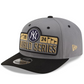 NEW YORK YANKEES 2024 ALCS CHAMPIONS LOCKER ROOM  9SEVENTY STRETCH-SNAPBACK HAT - GRAY