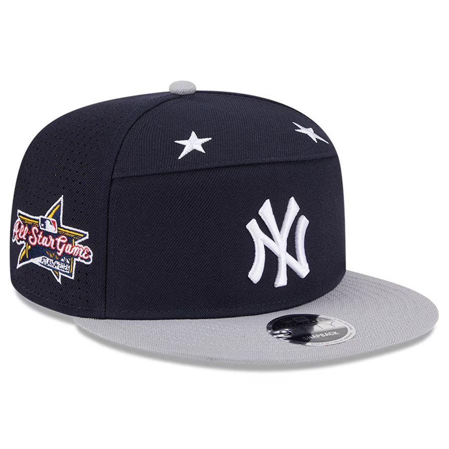NEW YORK YANKEES 2025 MLB ALL-STAR GAME 9FIFTY SPLIT PANEL SNAPBACK HAT - NAVY/GRAY