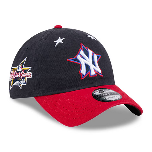 NEW YORK YANKEES 2025 MLB ALL-STAR GAME WORKOUT 9TWENTY ADJUSTABLE HAT - NAVY/RED