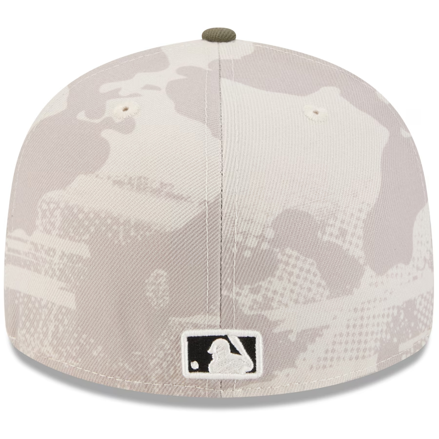 NEW YORK YANKEES 2025 MLB ARMED FORCES 59FIFTY FITTED HAT - STONE/OLIVE