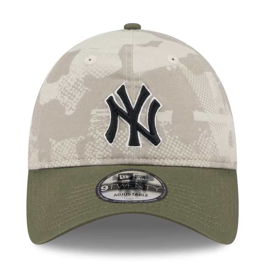 NEW YORK YANKEES 2025 MLB ARMED FORCES 9TWENTY ADJUSTABLE HAT - STONE/OLIVE