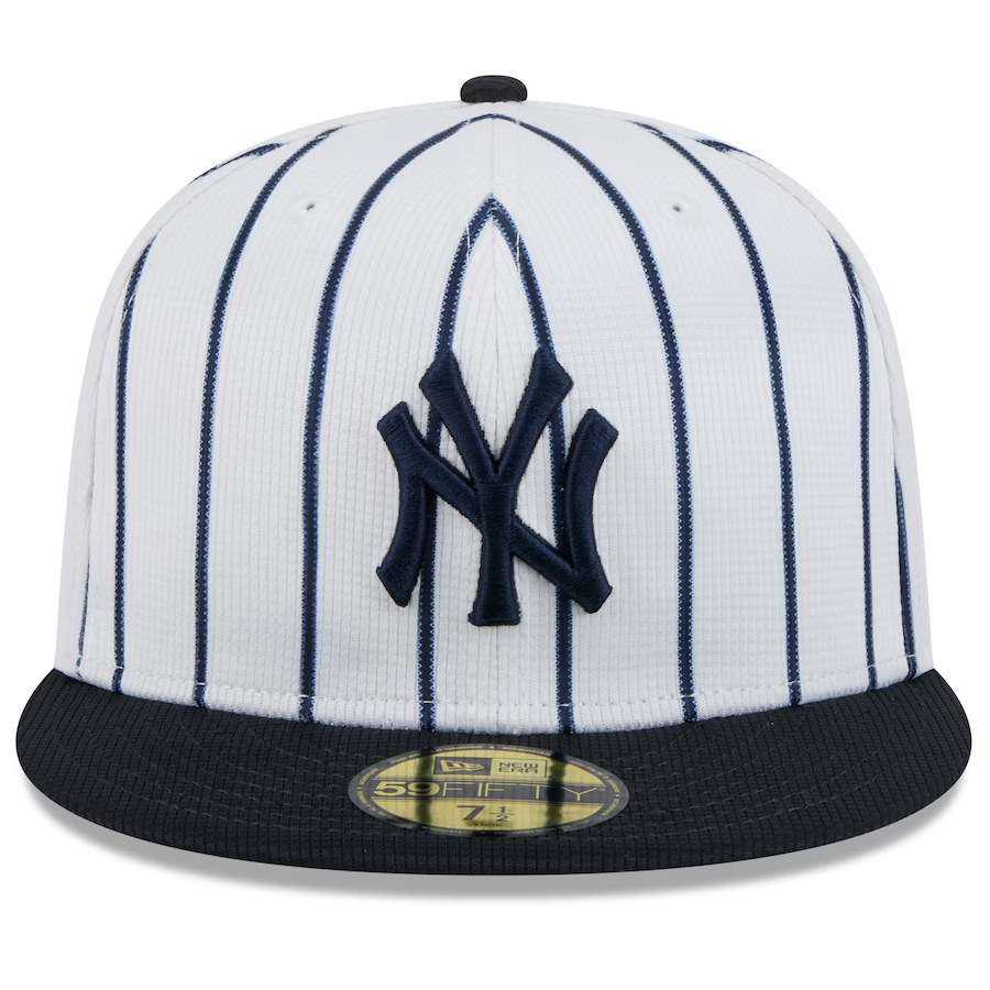NEW YORK YANKEES 2025 MLB SPRING TRAINING SIDE PATCHLESS 59FIFTY FITTED HAT - HOME
