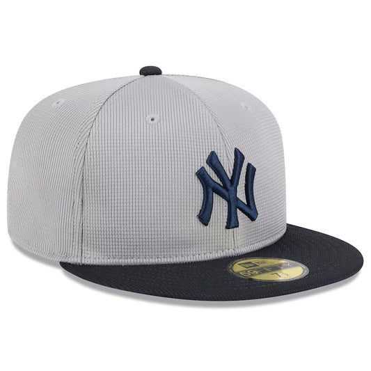 NEW YORK YANKEES 2025 MLB SPRING TRAINING SIDE PATCHLESS 59FIFTY FITTED HAT - ROAD