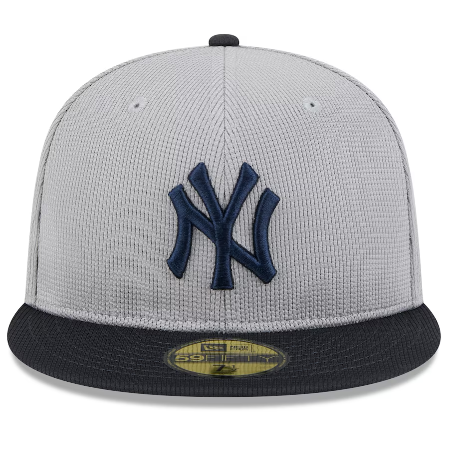 NEW YORK YANKEES 2025 MLB SPRING TRAINING SIDE PATCHLESS 59FIFTY FITTED HAT - ROAD
