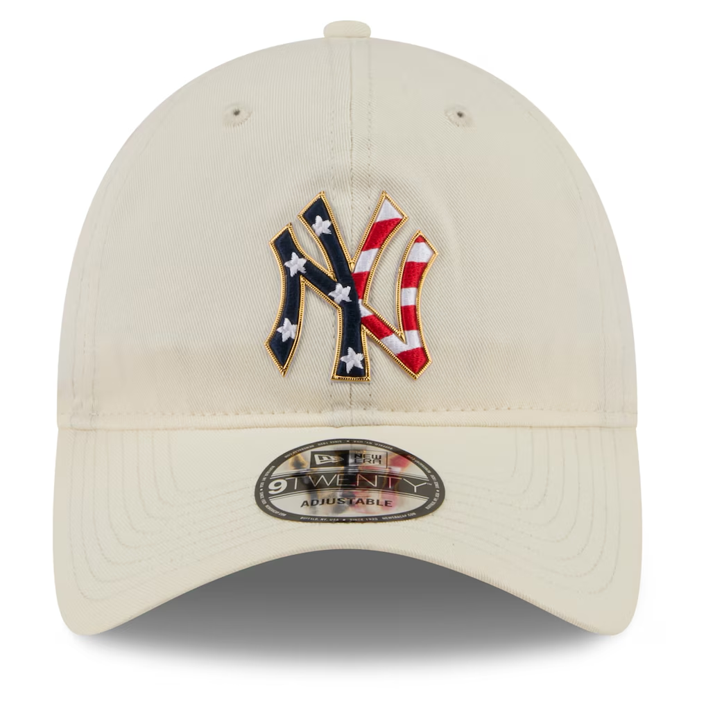 NEW YORK YANKEES 2026 MLB USA 250 4TH OF JULY 9TWENTY ADJUSTABLE HAT - CHROME WHITE