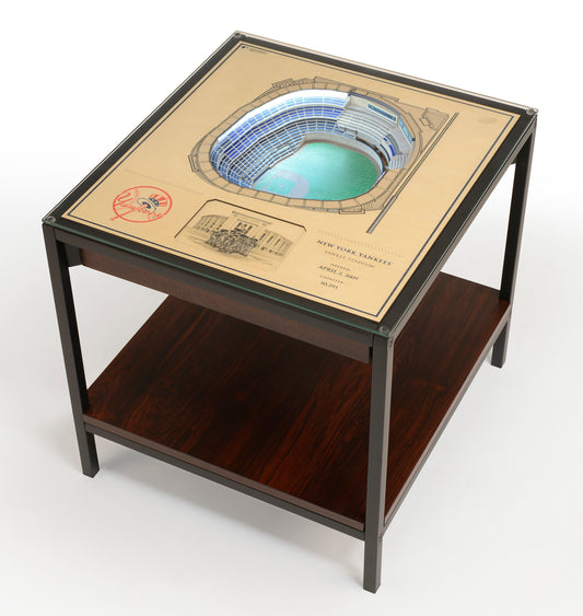 NEW YORK YANKEES 25 LAYER 3D STADIUM LIGHTED END TABLE