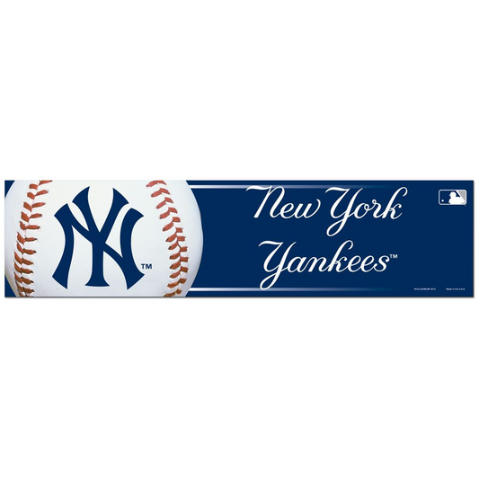 NEW YORK YANKEES 3" X 12" BUMPER STICKER