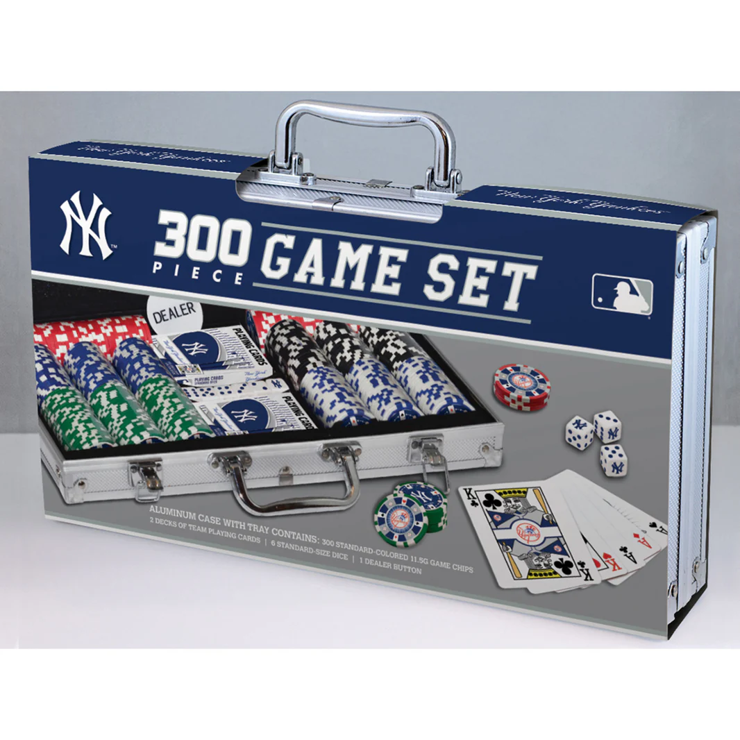 NEW YORK YANKEES 300 PIECE POKER SET