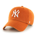 NEW YORK YANKEES '47 BRAND CLEAN UP ADJUSTABLE HAT - BRIGHT ORANGE