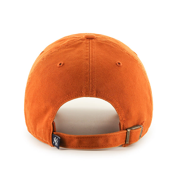 NEW YORK YANKEES '47 BRAND CLEAN UP ADJUSTABLE HAT - BRIGHT ORANGE