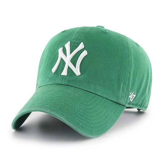 NEW YORK YANKEES '47 BRAND CLEAN UP ADJUSTABLE HAT - KELLY GREEN