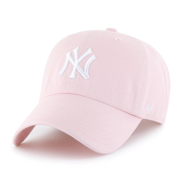 NEW YORK YANKEES '47 BRAND CLEAN UP ADJUSTABLE HAT - PINK