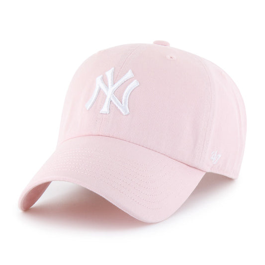 NEW YORK YANKEES '47 BRAND CLEAN UP ADJUSTABLE HAT - PINK