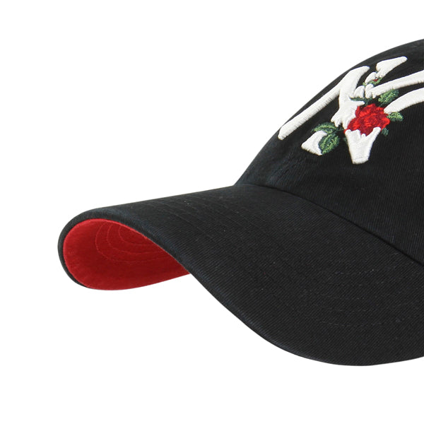 NEW YORK YANKEES '47 BRAND 'THORN' CLEAN UP ADJUSTABLE HAT - BLACK