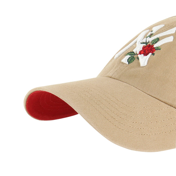 NEW YORK YANKEES '47 BRAND 'THORN' CLEAN UP ADJUSTABLE HAT - KHAKI