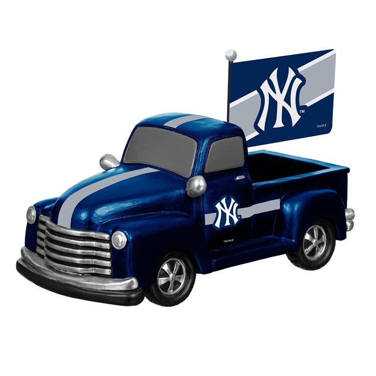 NEW YORK YANKEES 9" RALLY TRUCK GARDEN STATUE WITH FLAG