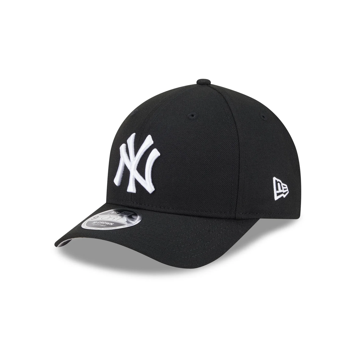 NEW YORK YANKEES 9FORTY M-CROWN SNAPBACK ADJUSTABLE HAT - BLACK/WHITE