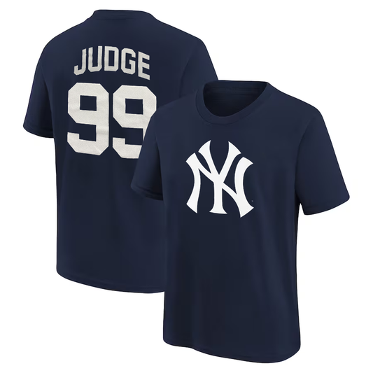 NEW YORK YANKEES AARON JUDGE YOUTH NAME & NUMBER T-SHIRT