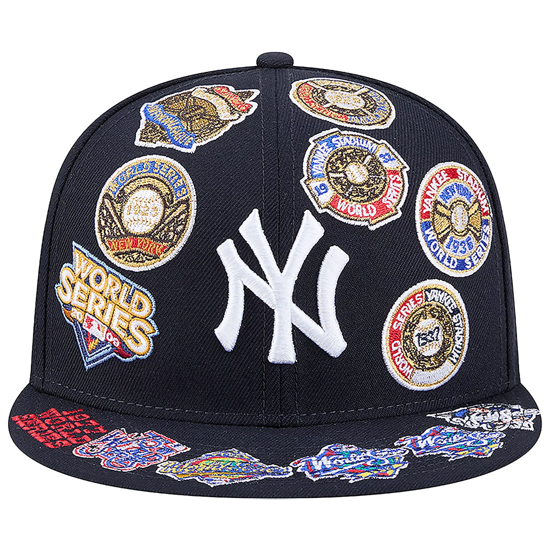 NEW YORK YANKEES ALL OVER PATCH 9FIFTY SNAPBACK HAT - NAVY