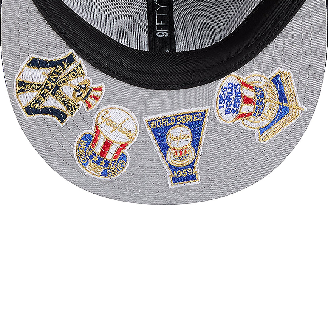 NEW YORK YANKEES ALL OVER PATCH 9FIFTY SNAPBACK HAT - NAVY