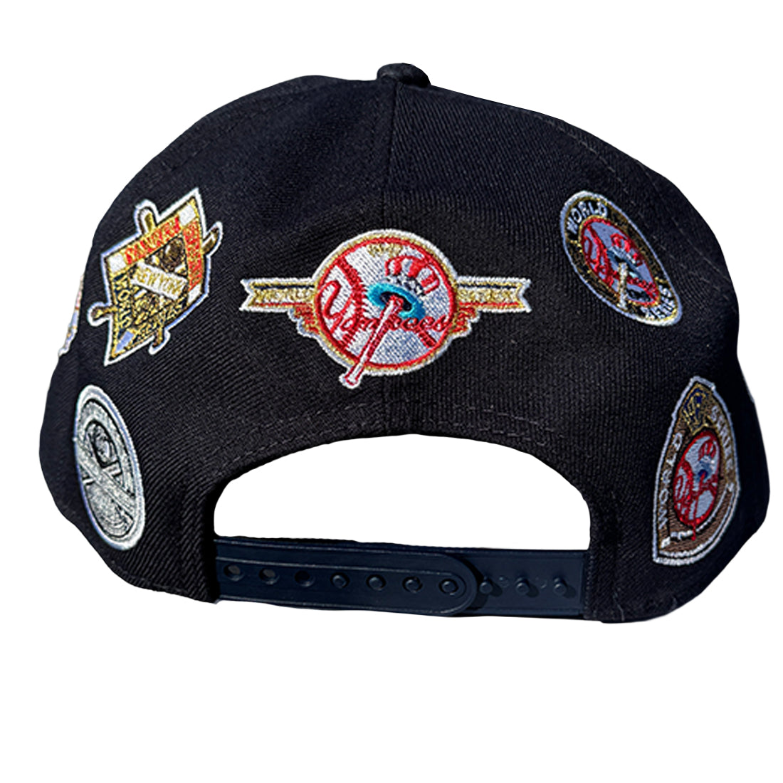 NEW YORK YANKEES ALL OVER PATCH 9FIFTY SNAPBACK HAT - NAVY