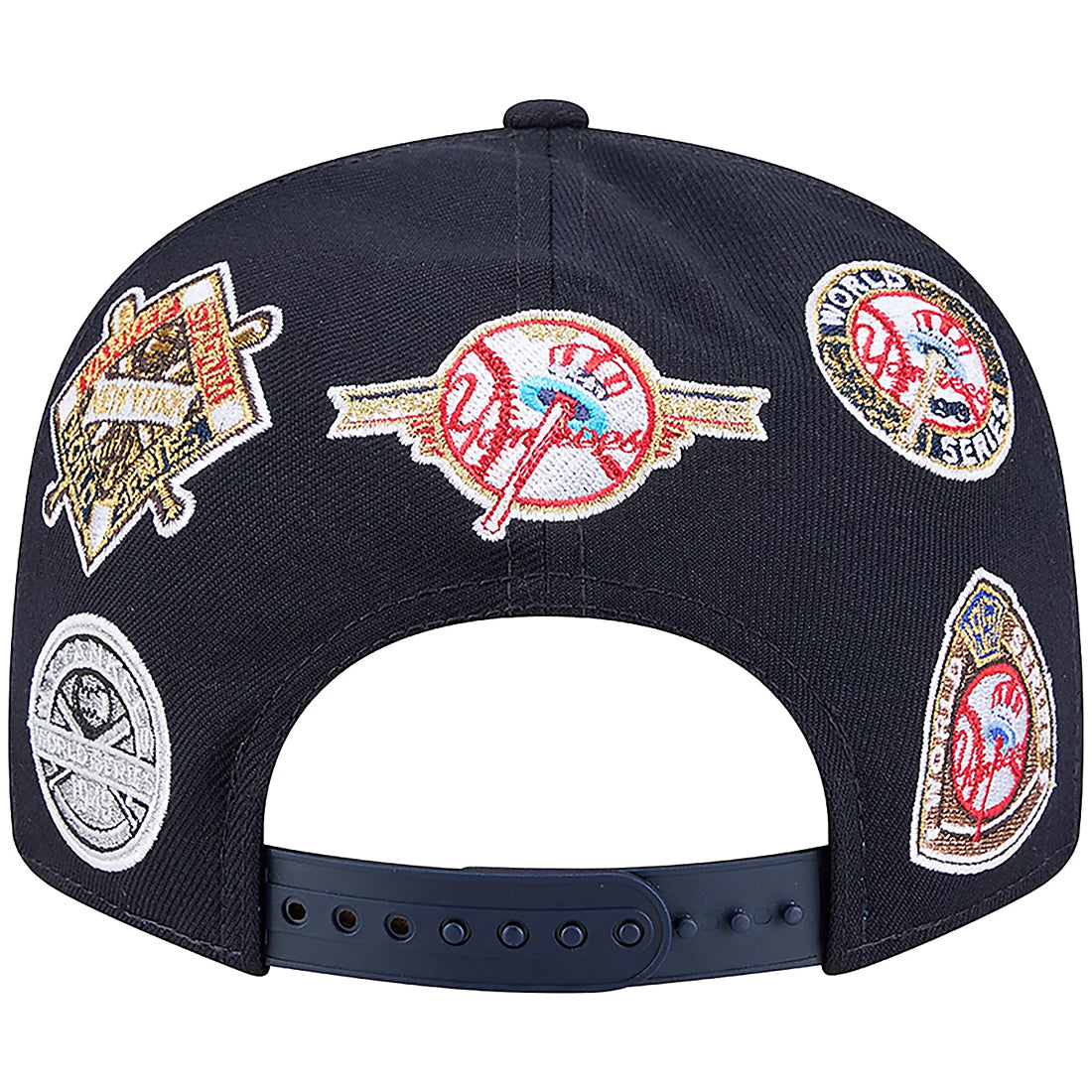 NEW YORK YANKEES ALL OVER PATCH 9FIFTY SNAPBACK HAT - NAVY
