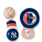 NEW YORK YANKEES BABY WOOD RATTLES