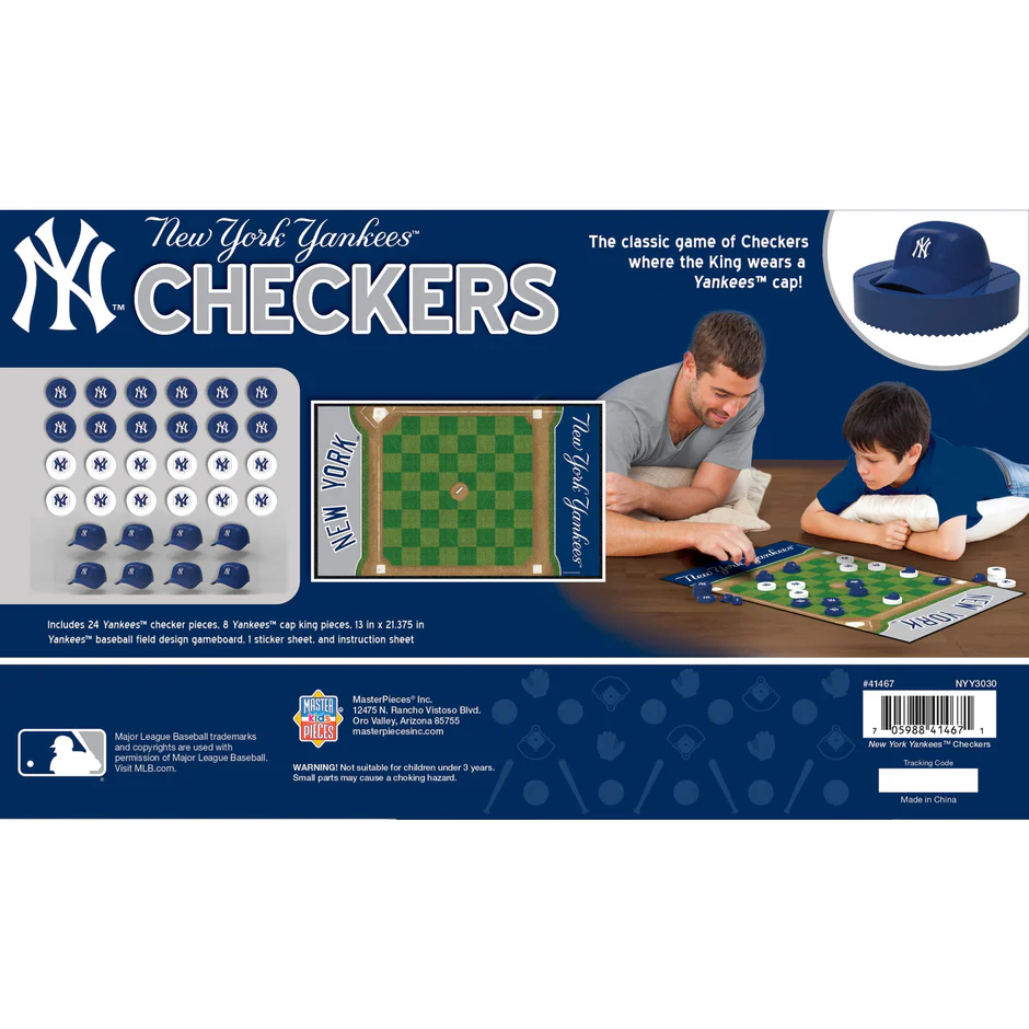 NEW YORK YANKEES CHECKERS BOARD GAME
