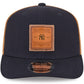 NEW YORK YANKEES DEBOSSED LOGO TRUCKER  9SEVENTY SNAPBACK HAT - NAVY