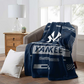 NEW YORK YANKEES DIGITIZE 60"X80" ROYAL PLUSH RASCHEL BLANKET