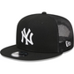 NEW YORK YANKEES EVERGREEN COOPERSTOWN TRUCKER 9FIFTY SNAPBACK HAT - BLACK/WHITE