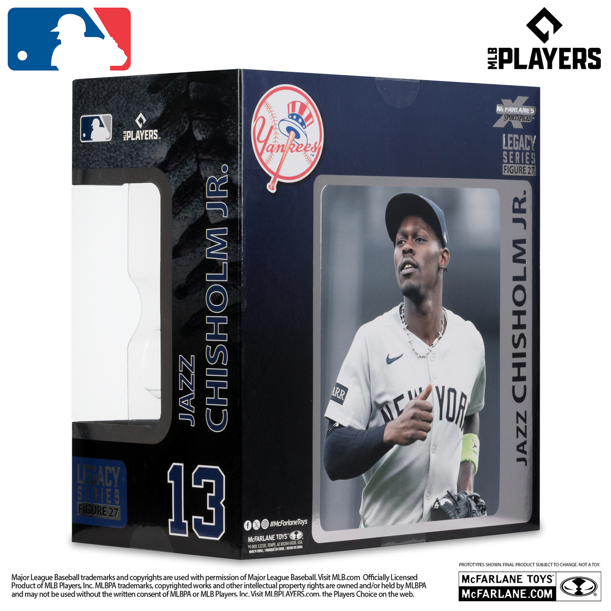 NEW YORK YANKEES JAZZ CHISHOLM JR MLB LEGACY 7" MCFARLANE SPORTS PICK FIGURE