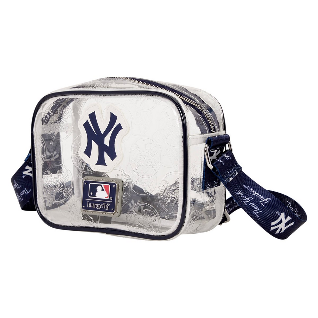 NEW YORK YANKEES LOUNGEFLY CLEAR CROSSBODY BAG